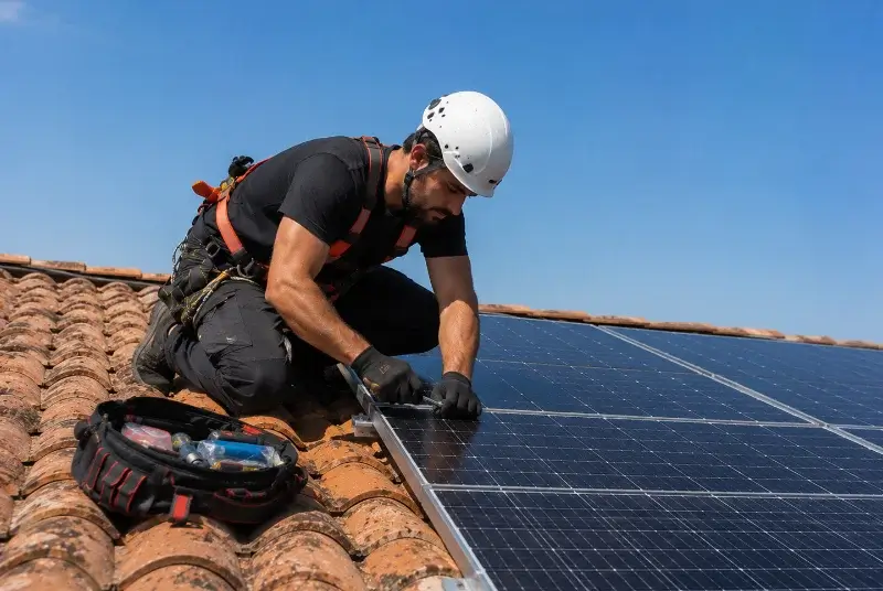 Maintenance et monitoring de panneaux solaires à Couffoulens